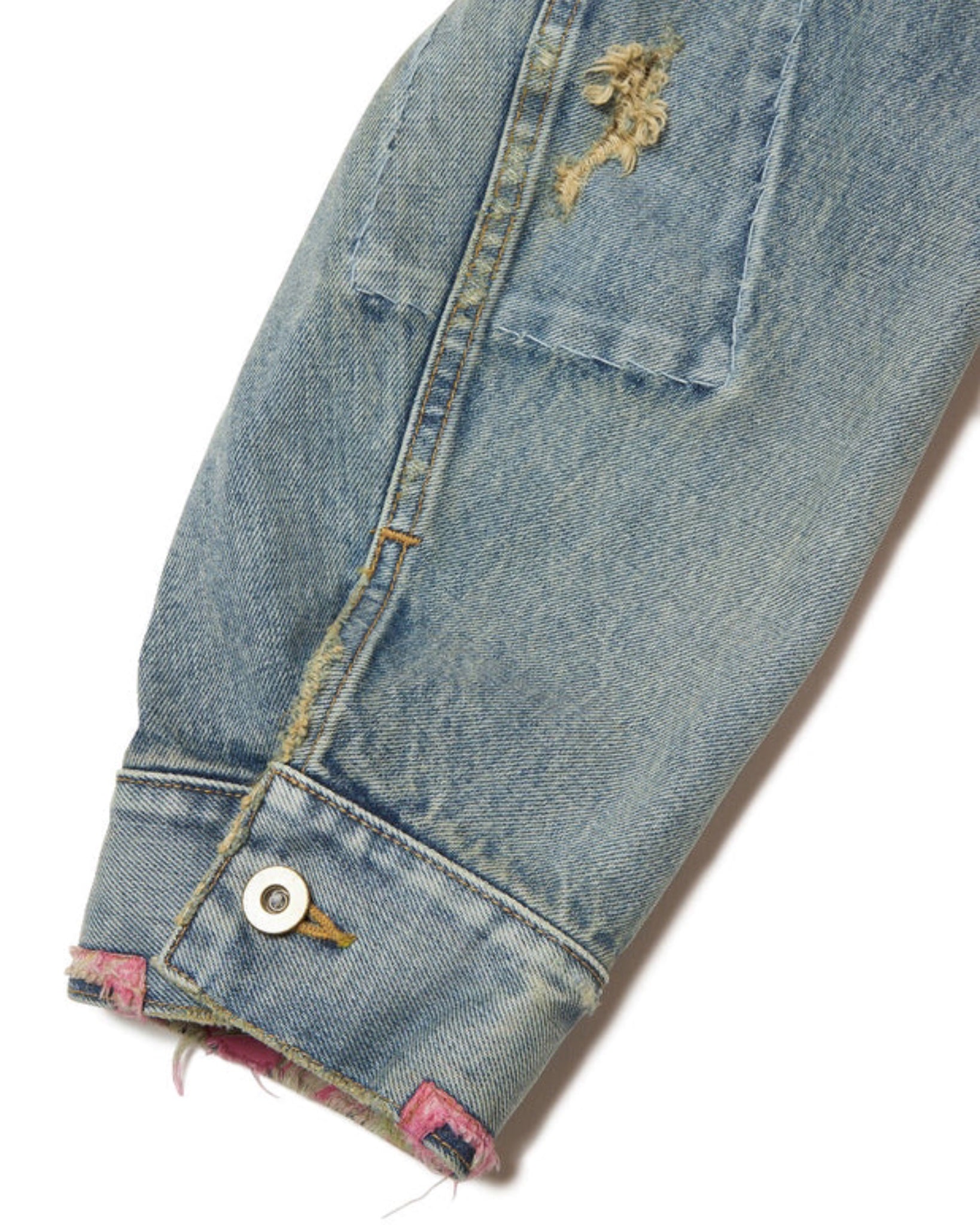 kolor / BEACON(カラービーコン)STUDS DAMAGE DENIM JACKET -Amanojak.