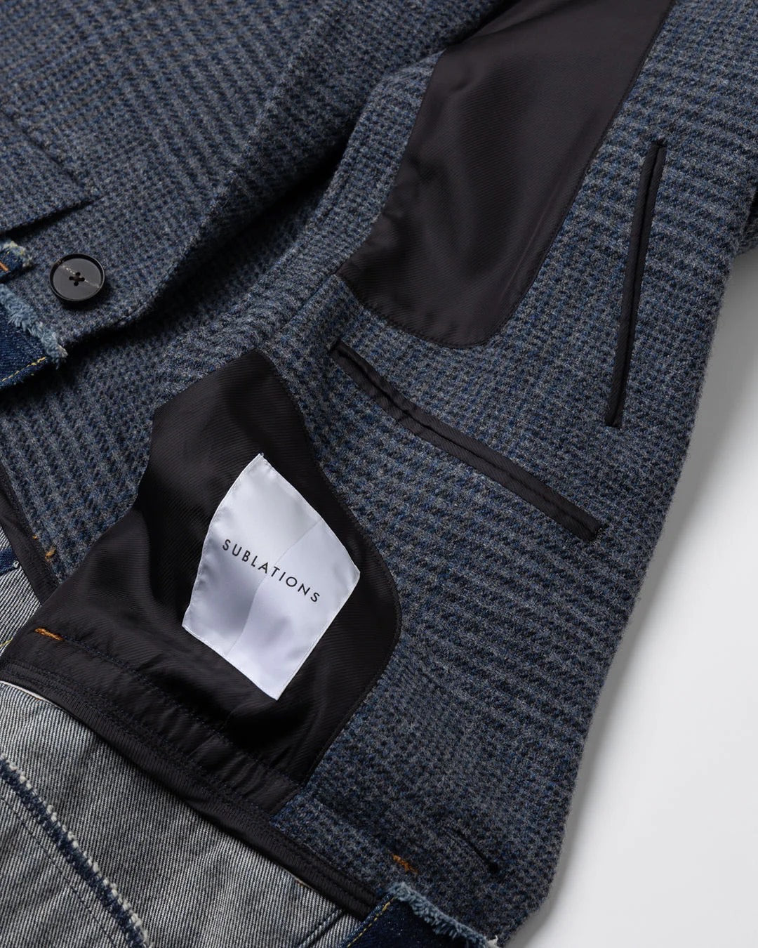 SUBLATIONS】 DENIM DOCKING TAILORED JACKET .10GLEN CHECK – Amanojak.