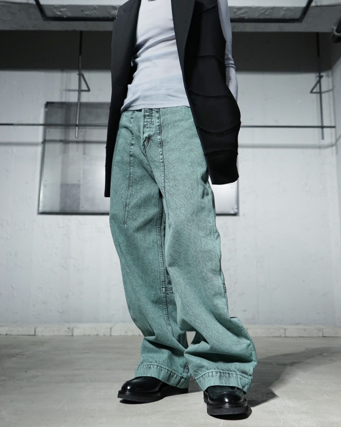 【SUBLATIONS】, WIDE SEAM, DENIM BAGGY PANTS .11