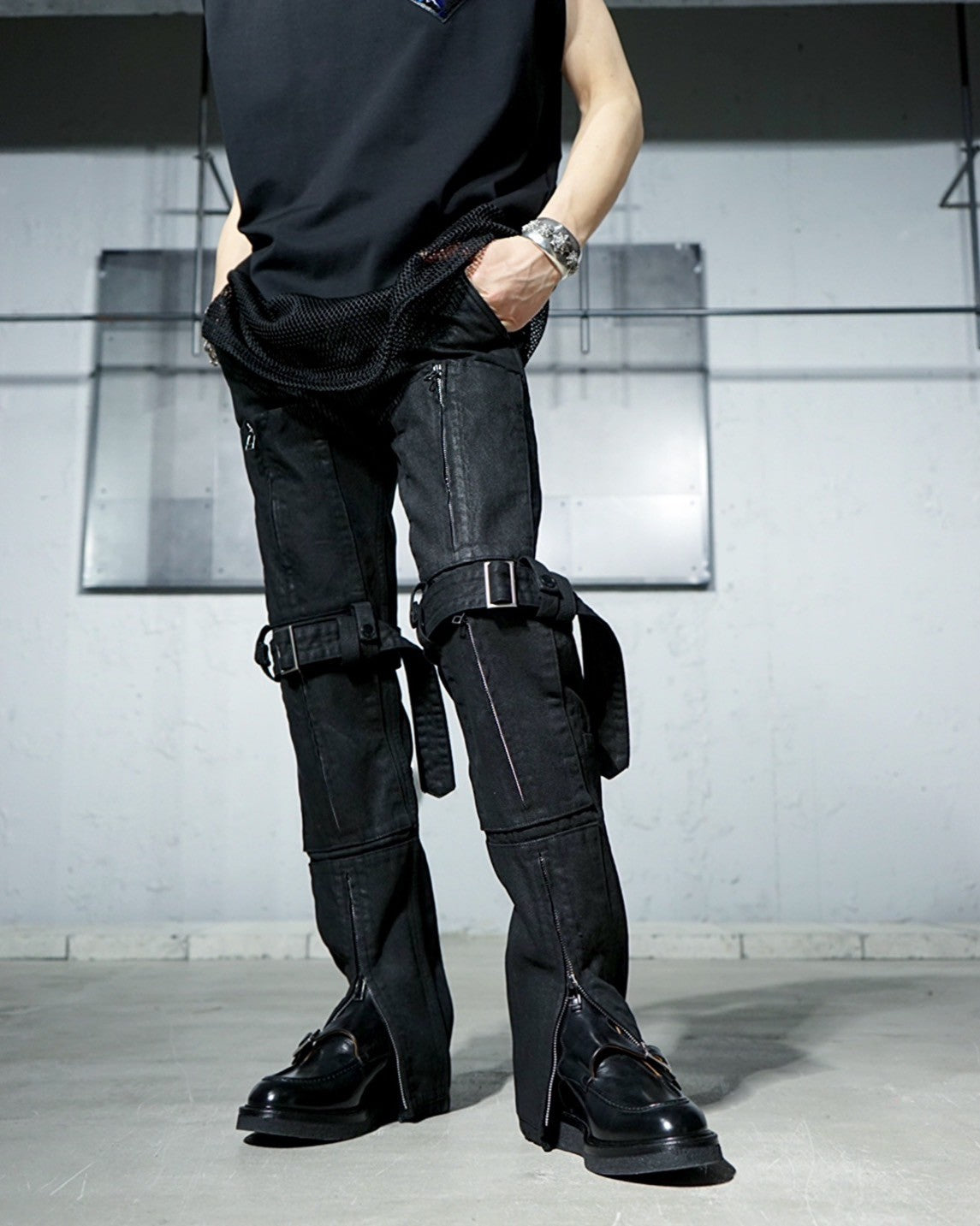 SUBLATIONS(サブレーションズ) BONDAGE COATING DENIM PANTS .11 ...