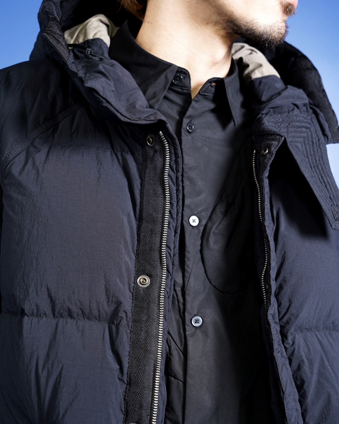 イベント期間限定(11月24日まで)-【Ten c】ARTIC DOWN PARKA BLACK - Amanojak.