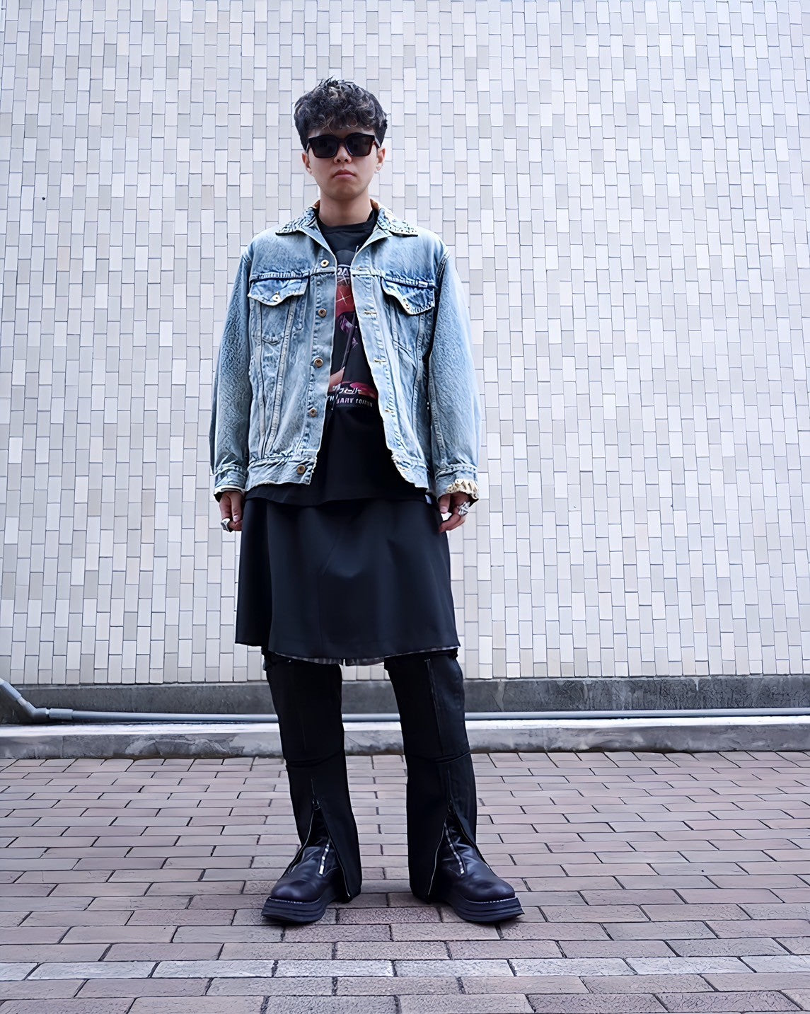 kolor / BEACON(カラービーコン)STUDS DAMAGE DENIM JACKET -Amanojak.