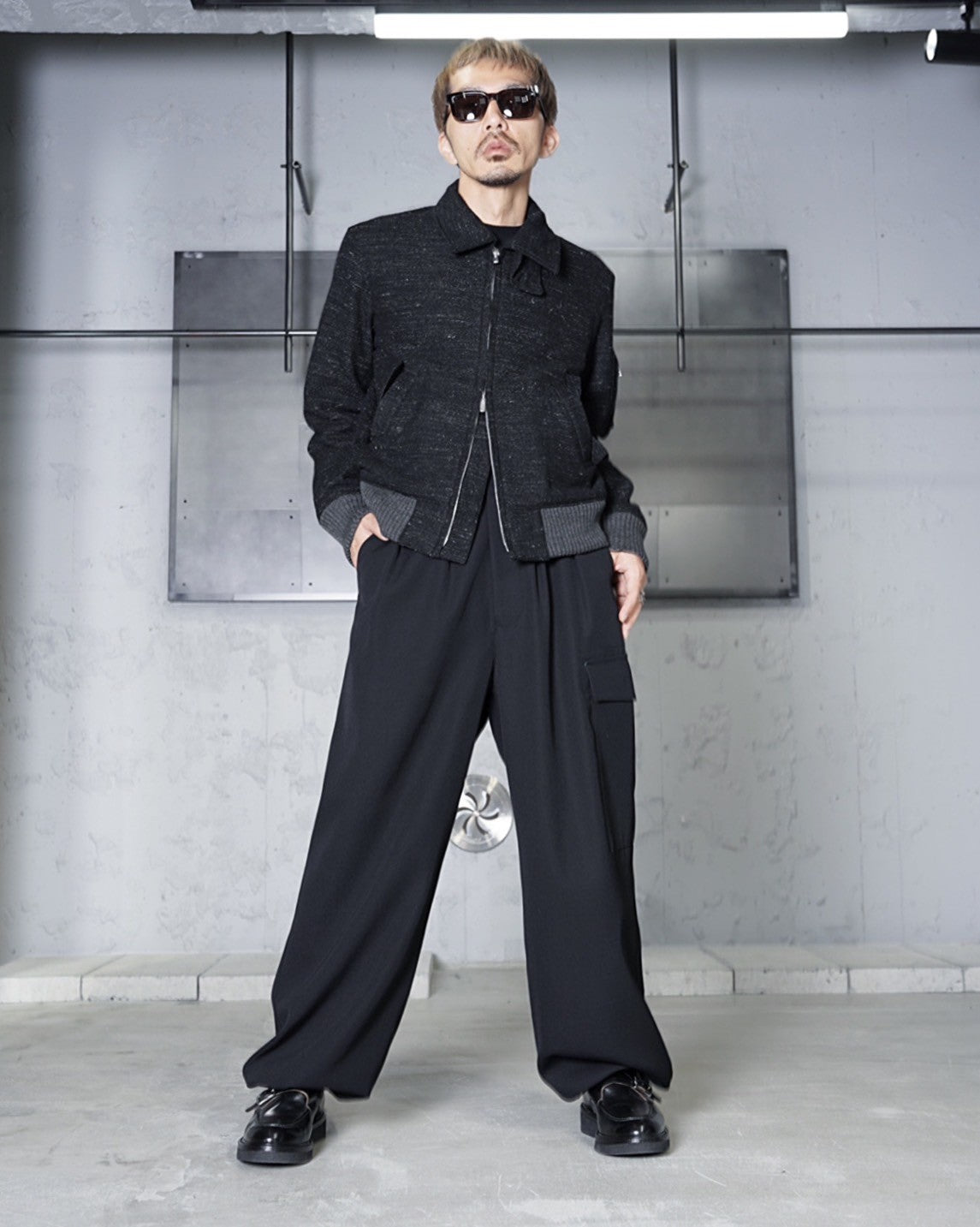 SUBLATIONS】 HEAVY WOOL GABARDINE GURKHA CARGO PANTS-Amanojak.