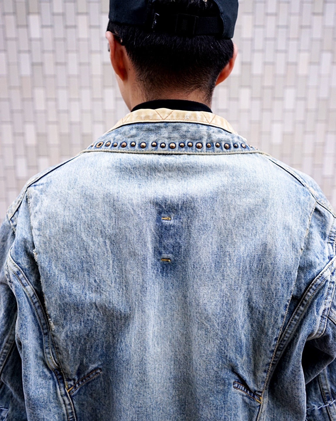 kolor / BEACON(カラービーコン)STUDS DAMAGE DENIM JACKET -Amanojak.