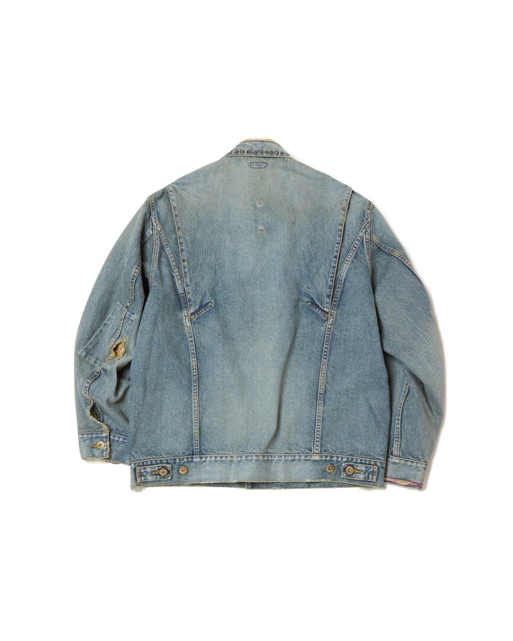 kolor / BEACON(カラービーコン)STUDS DAMAGE DENIM JACKET -Amanojak.