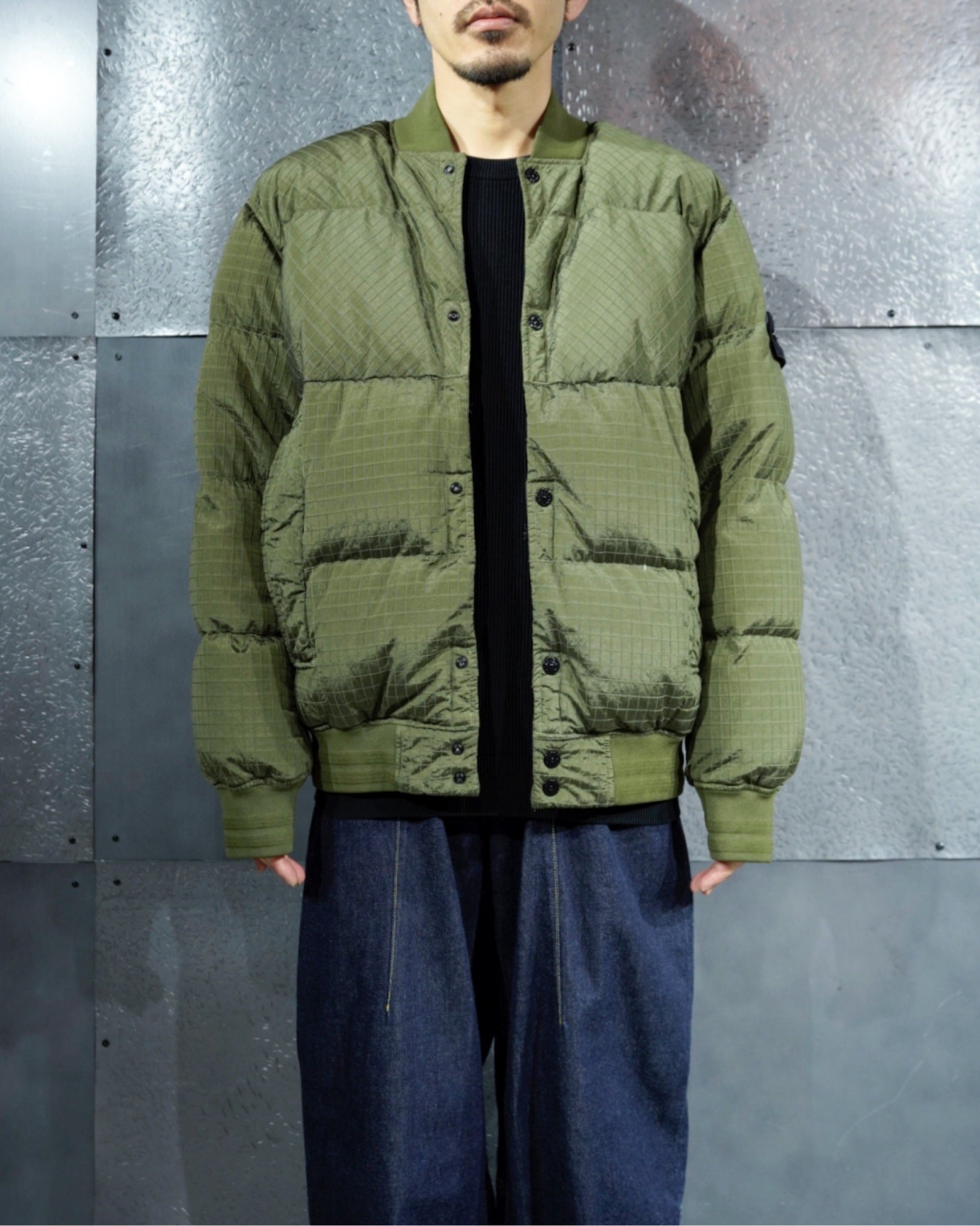 STONE ISLAND（ストーンアイランド）MACRO RIPSTOP NYLON METAL IN ECONYL REGENERATED NYLON  DOWN-TC-Amanojak.