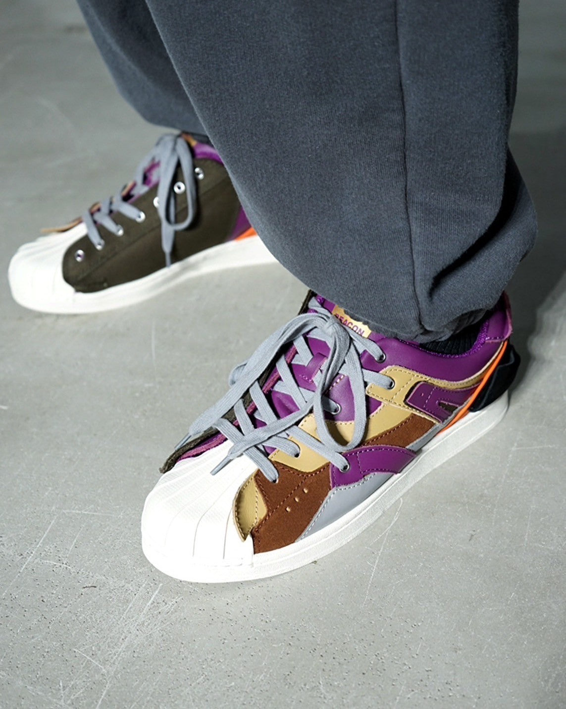 kolor / BEACON】RECONSTRUCTED LOW-CUT SNEAKER -Amanojak.