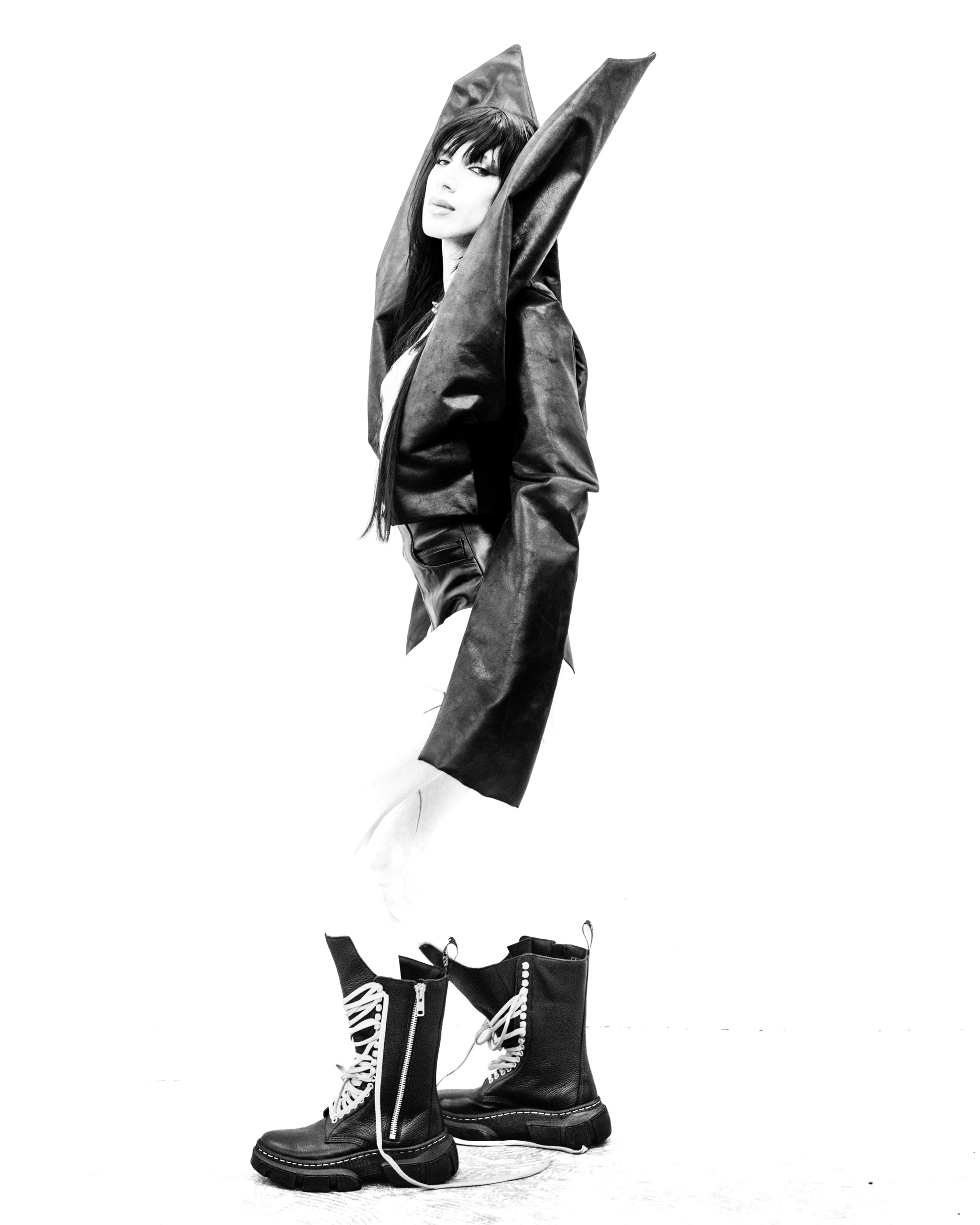 RICK OWENS(リックオウエンス)-×Dr. Martens 1918 DMXL CALF LENGTH BOOTS -Amanojak.