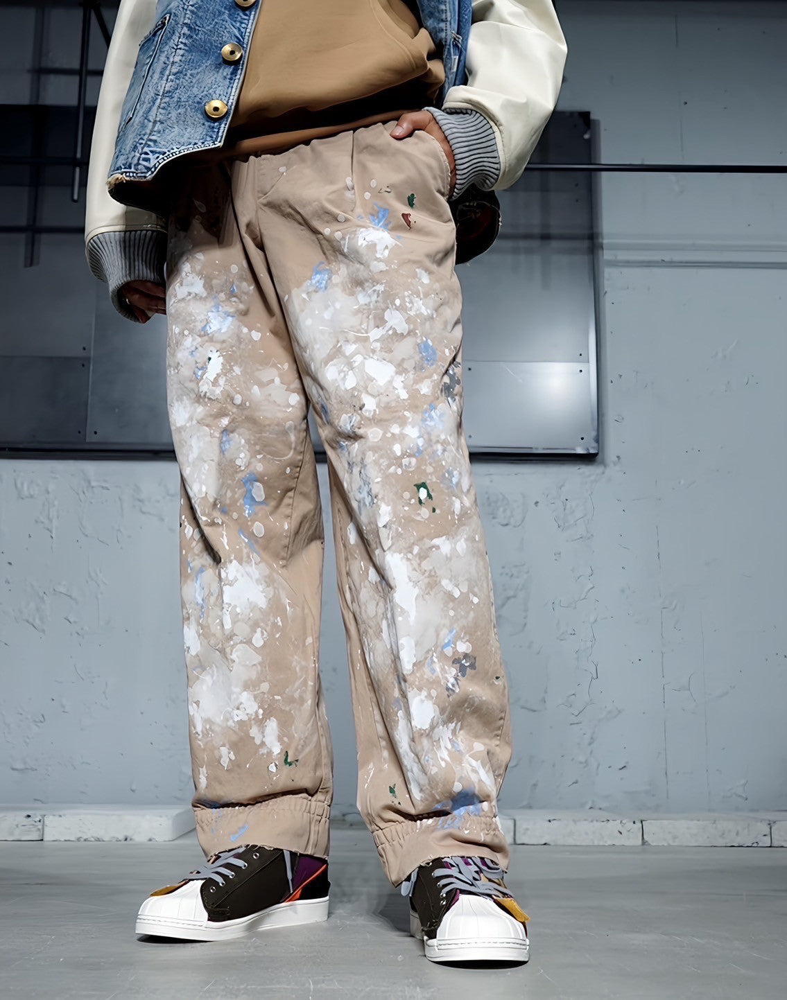 【kolor】, PAINTING TWILL CHINO PANTS