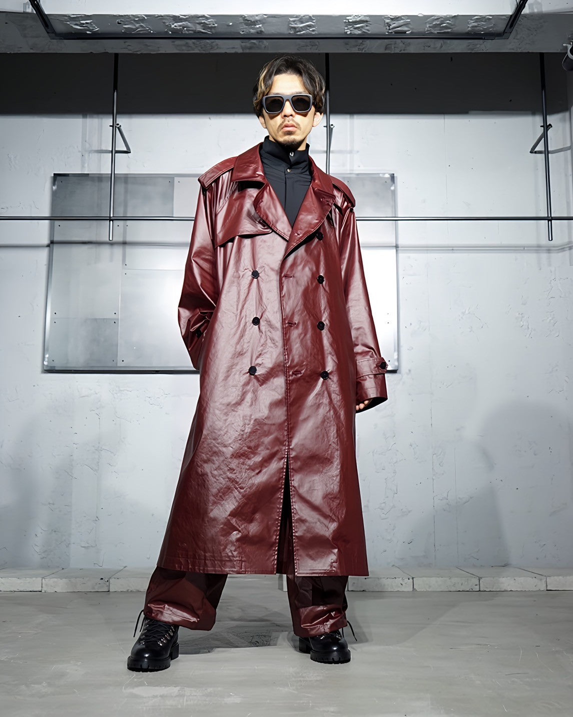 08sircus】Wax vintage trench coat poncho (water repellent) -Amanojak.