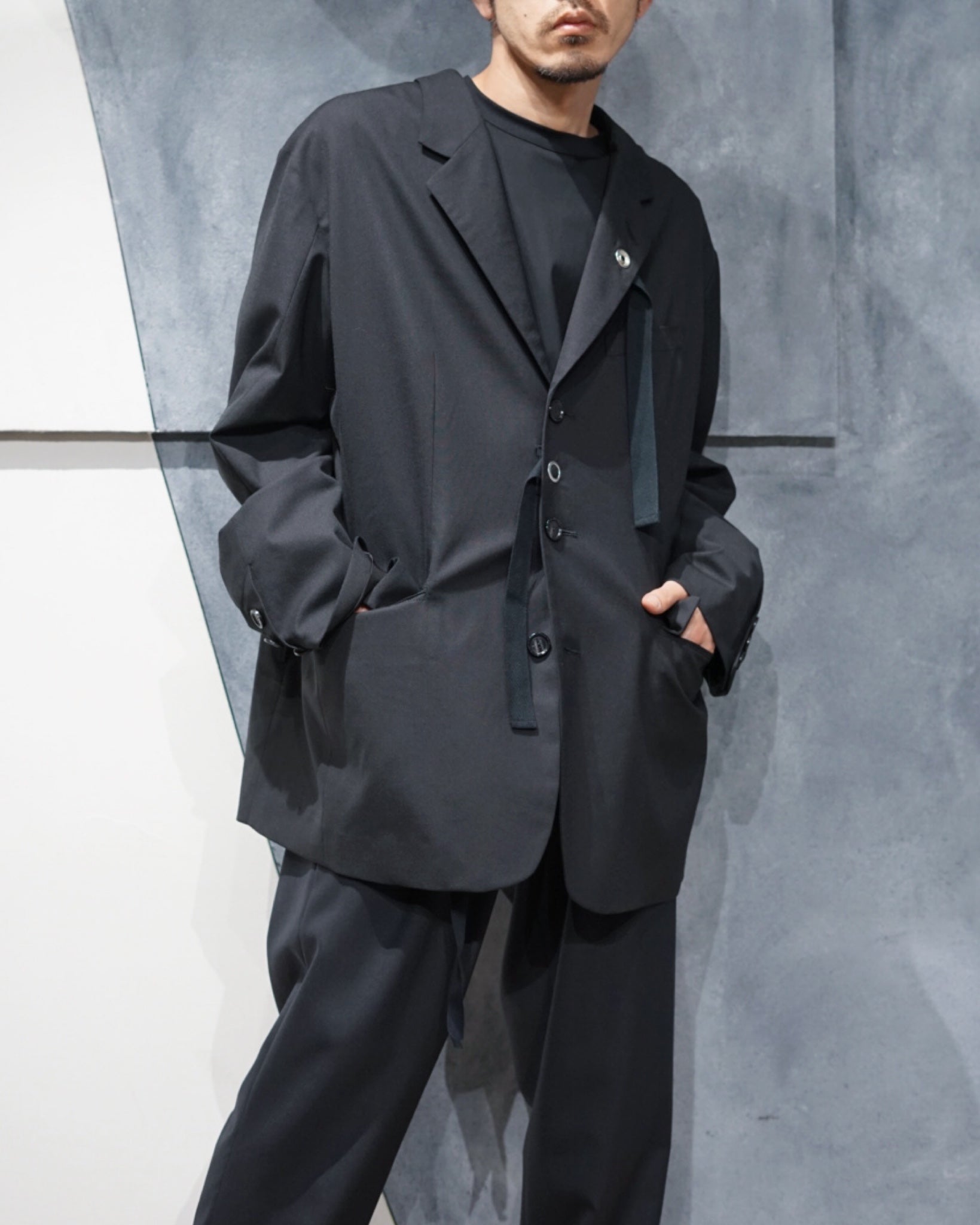 TAKAHIROMIYASHITA THE SOLOIST(タカヒロミヤシタ ザ ソロイスト)-new two-way zip reverse  notched lapel jacket.- Amanojak.