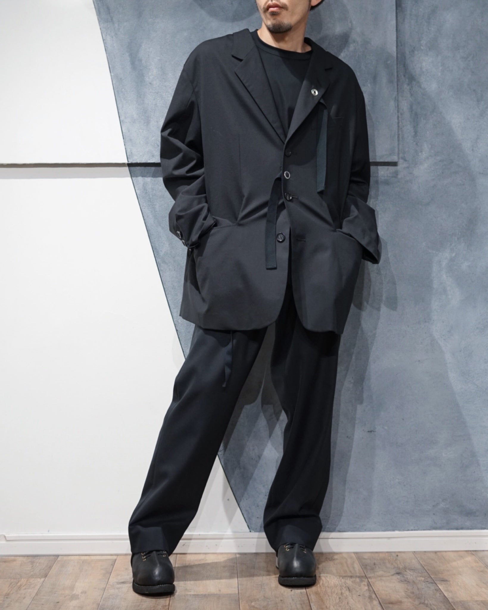 TAKAHIROMIYASHITA THE SOLOIST(タカヒロミヤシタ ザ ソロイスト)-new two-way zip reverse  notched lapel jacket.- Amanojak.