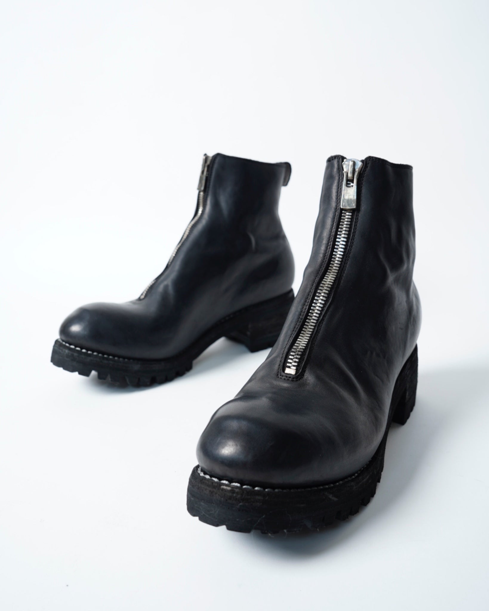 【売りです】Guidi グイディ　チェルシーブーツ　ブラック　ビブラムソール　43 試着のみ 靴