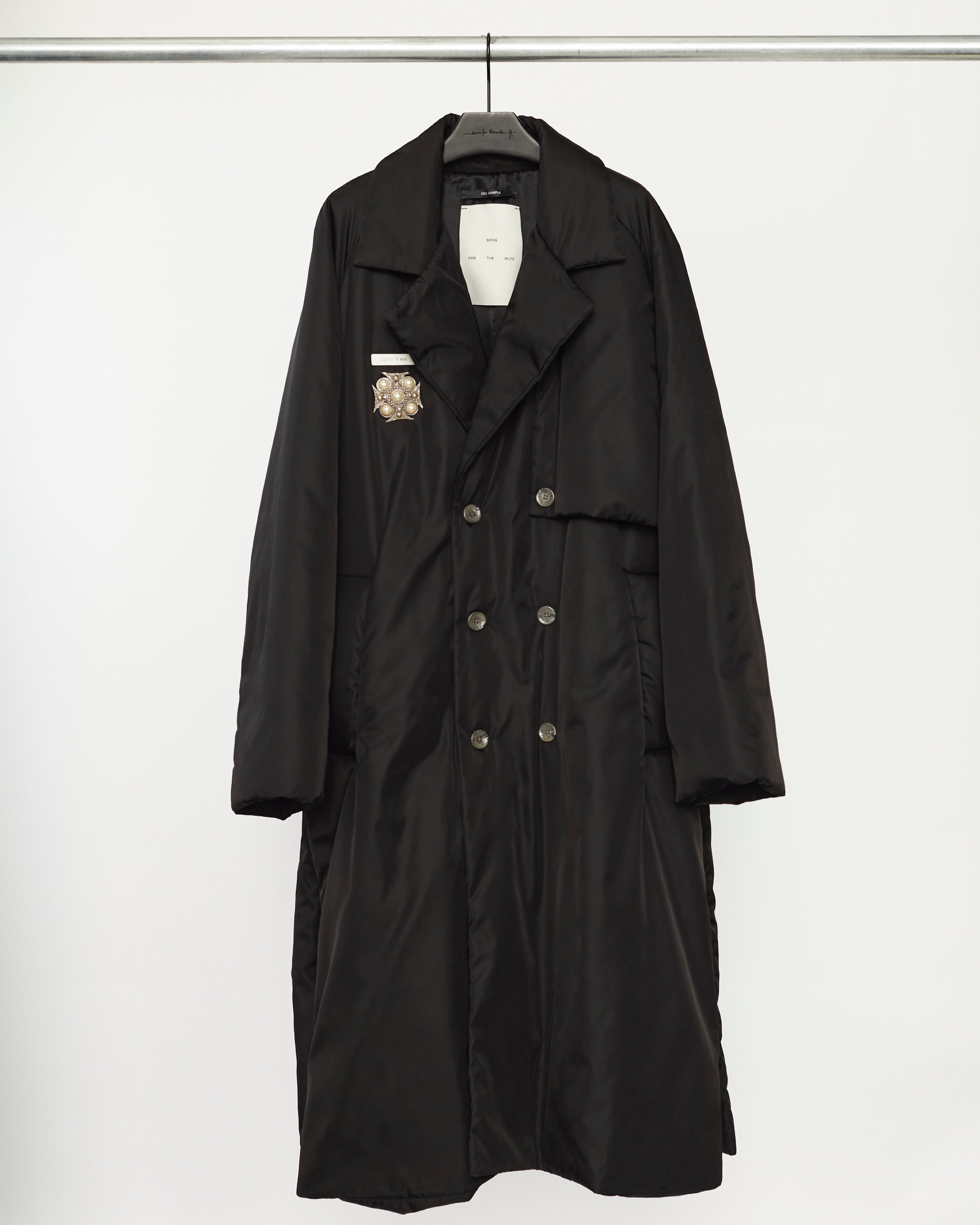 【SONG FOR THE MUTE】, PADDED TRENCH COAT, -RECYCLED TWILL-