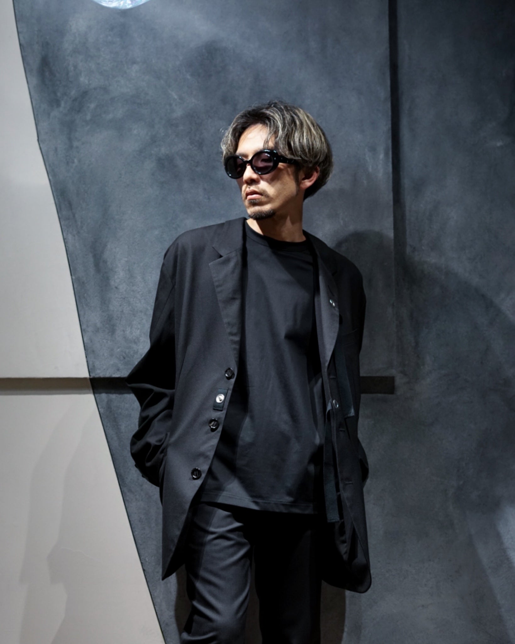 【TAKAHIROMIYASHITA The Soloist.】, new two-way zip, reverse notched lapel,  jacket.(solid)