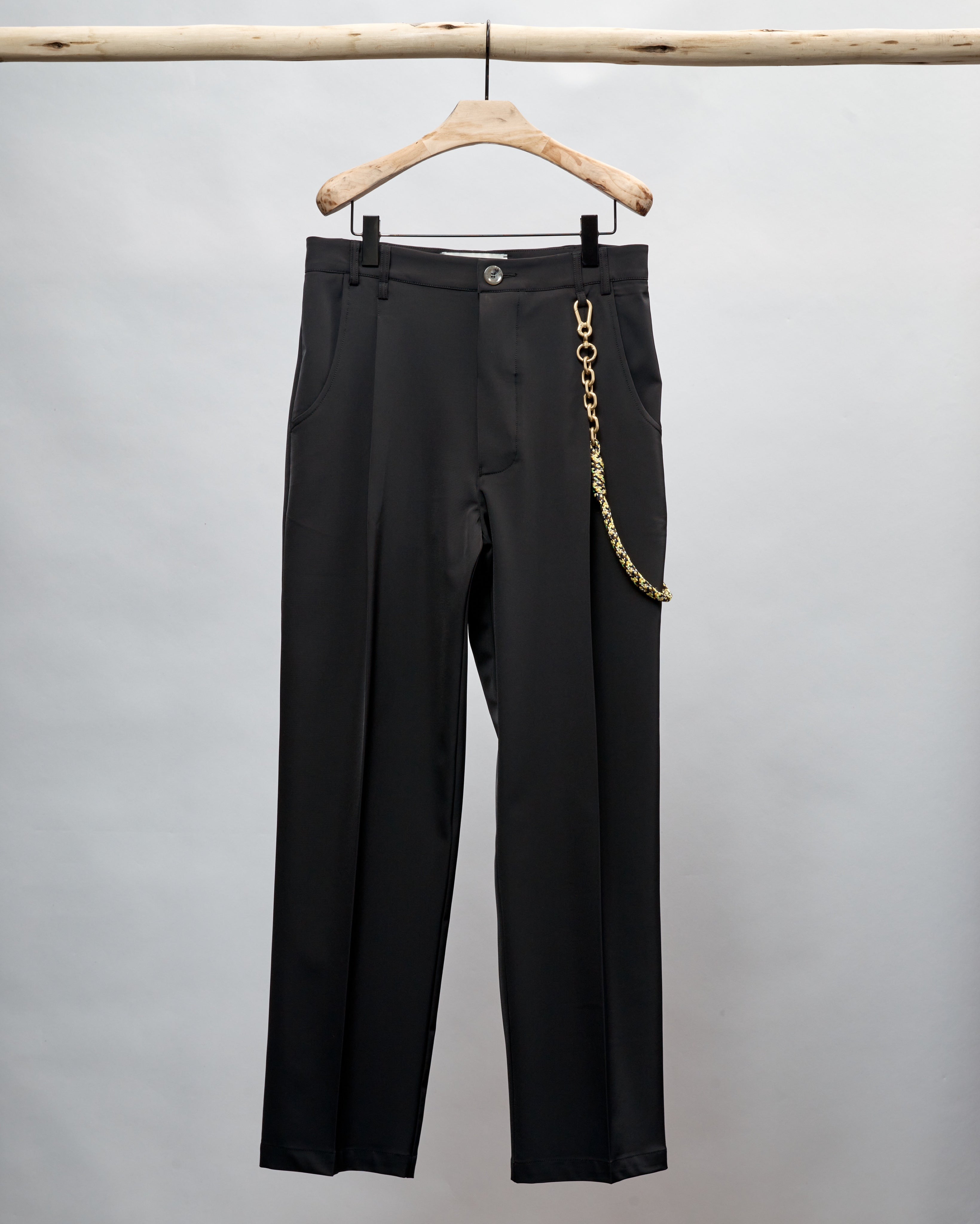 【SONG FOR THE MUTE】, LOOSE PLEATED PANTS, -POLY TECH-